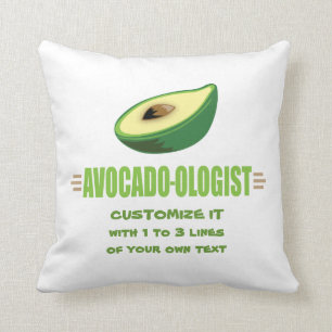 Funny Avocado Lover Throw Pillow