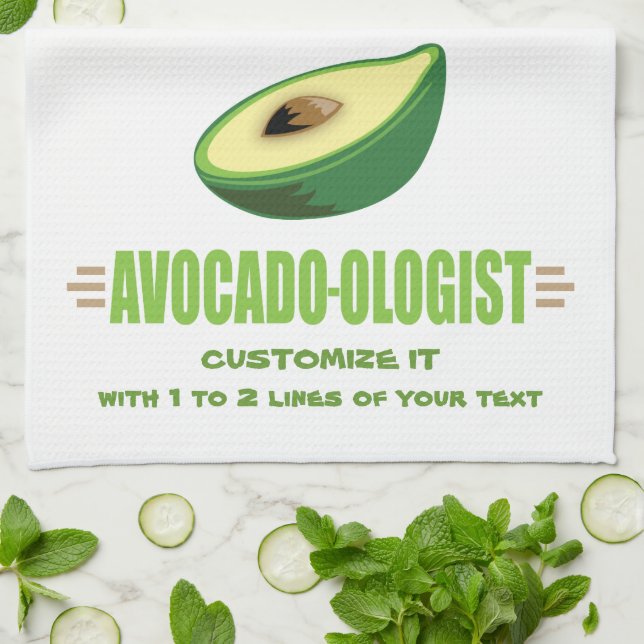 Funny Avocado Lover Towel (Folded)