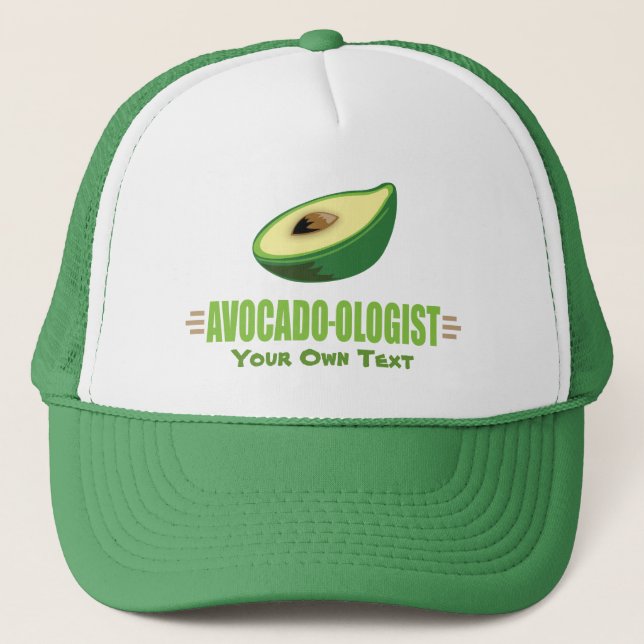Funny Avocado Lover Trucker Hat (Front)