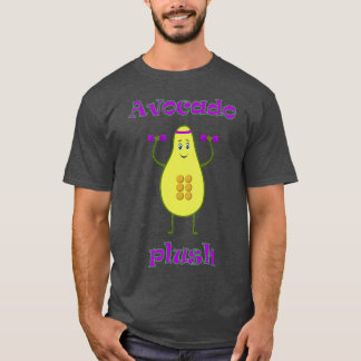 Funny Avocado Plush Cute Avocado Workout T-Shirt