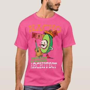 Funny Avocado Sombrero Fiesta Nacho Average Archit T-Shirt