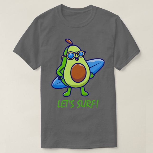 Funny Avocado Summer This is Happiness Avocado Sur T-Shirt (Design Front)