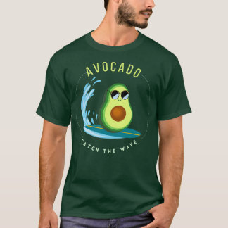 Funny avocado surfing avocado catch the wave Class T-Shirt
