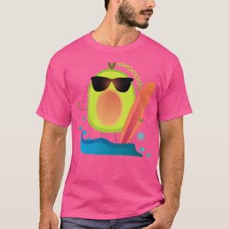 Funny Avocado Surfing Cute Funny Avocado T-Shirt