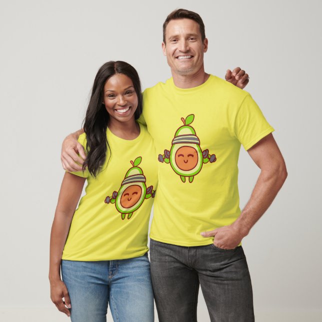 Funny Avocado Workout Fitness Design Gym Humor Tee (Unisex)