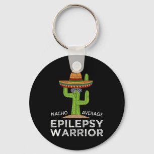 Funny Awareness Epilepsy Warrior Keychain