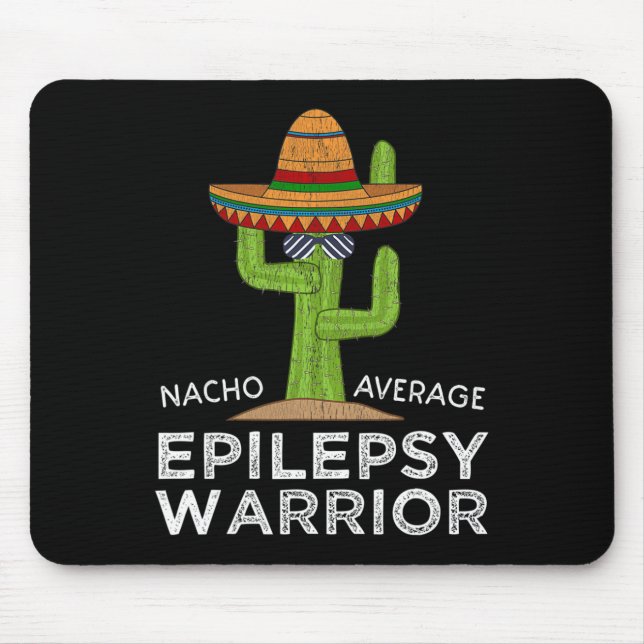 Funny Awareness Epilepsy Warrior  Mouse Pad (Front)