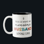 Funny Awesome Husband Gifts | Best Husband Ever Two-Tone Coffee Mug<br><div class="desc">Funny Awesome Husband Gifts | Best Husband Ever Gifts!</div>