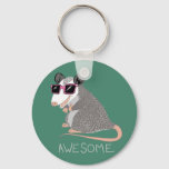 Funny Awesome Possum Keychain at Zazzle