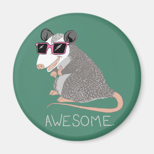 Funny Awesome Possum Magnet