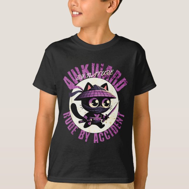 Funny Awkward Nature Quote Rude By Accident Humor  T-Shirt (Front)