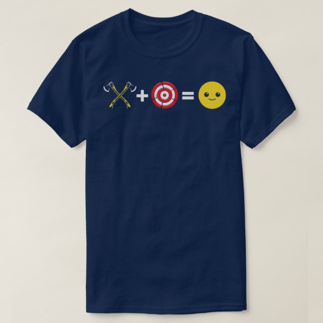 Funny Ax Throwing Axes Hatchet Thrower Makes Me H T-Shirt (Design Front)