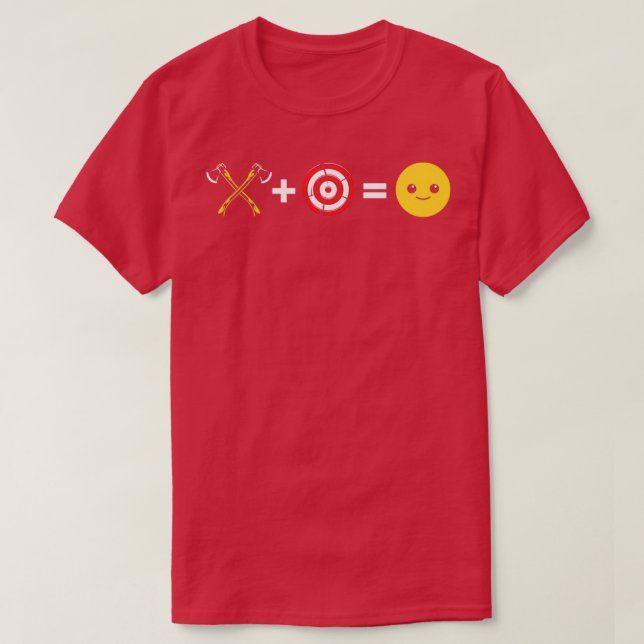 Funny Ax Throwing Axes Hatchet Thrower Makes Me H T-Shirt (Design Front)