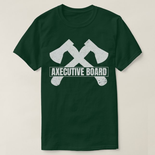 Funny Ax Throwing Lumberjack Hatchet T-Shirt (Design Front)
