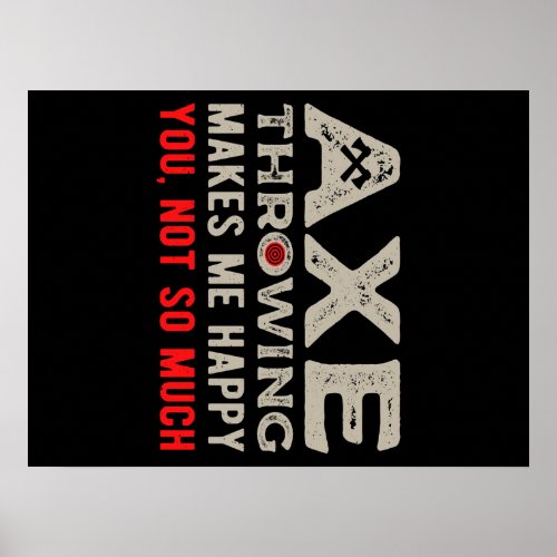 Funny Axe Throwing gift Poster