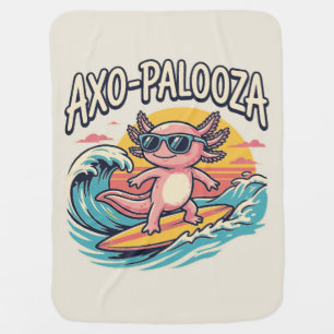 Funny Axo-Palooza 90s Alternative Concert Parody Baby Blanket