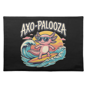 Funny Axo-Palooza 90s Alternative Concert Parody Cloth Placemat