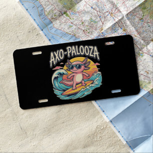 Funny Axo-Palooza 90s Alternative Concert Parody License Plate