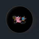 Funny Axolotl Dreidel Menorah Hanukkah Kids Womens Button<br><div class="desc">Funny Axolotl Dreidel Menorah Hanukkah Kids Womens Mens</div>