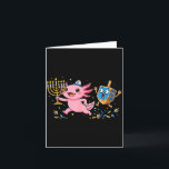 Funny Axolotl Dreidel Menorah Hanukkah Kids Womens Card<br><div class="desc">Funny Axolotl Dreidel Menorah Hanukkah Kids Womens Mens</div>