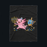 Funny Axolotl Dreidel Menorah Hanukkah Kids Womens Fleece Blanket<br><div class="desc">Funny Axolotl Dreidel Menorah Hanukkah Kids Womens Mens</div>