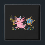 Funny Axolotl Dreidel Menorah Hanukkah Kids Womens Magnet<br><div class="desc">Funny Axolotl Dreidel Menorah Hanukkah Kids Womens Mens</div>