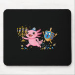 Funny Axolotl Dreidel Menorah Hanukkah Kids Womens Mouse Pad<br><div class="desc">Funny Axolotl Dreidel Menorah Hanukkah Kids Womens Mens</div>