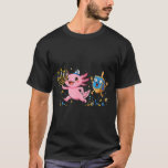 Funny Axolotl Dreidel Menorah Hanukkah Kids Womens T-Shirt<br><div class="desc">Funny Axolotl Dreidel Menorah Hanukkah Kids Womens Mens</div>
