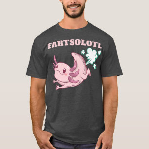 Funny axolotl fart fartalotl Mexican fish animals  T-Shirt