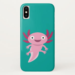 Funny Axolotl Illustration iPhone X Case