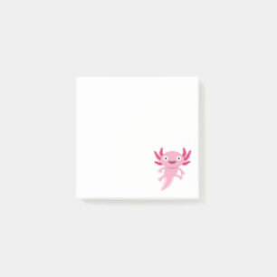 Funny Axolotl Illustration Post-it Notes