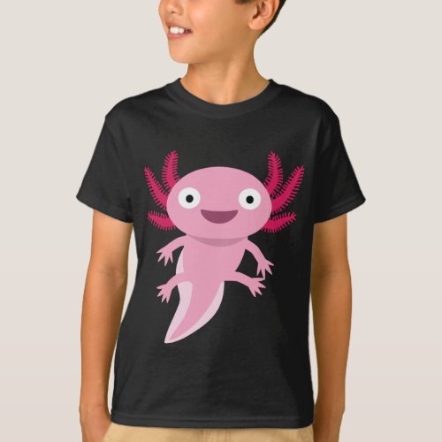 Funny Axolotl Illustration T_Shirt