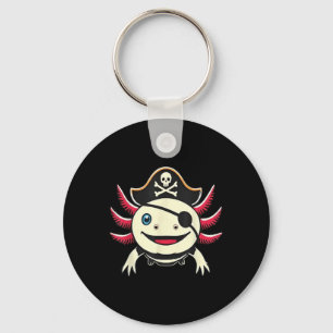 Funny Axolotl Pirate Cute Halloween Costume Tee Ad Keychain
