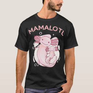 funny axolotl pregnancy announcement mamalotl mom T-Shirt