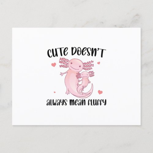 Funny Axolotl Sayings Postcard