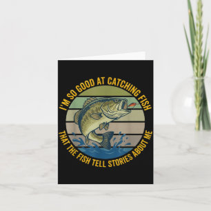 Funny B Fishing Quote Angler Snnerbait Lure Humor  Card