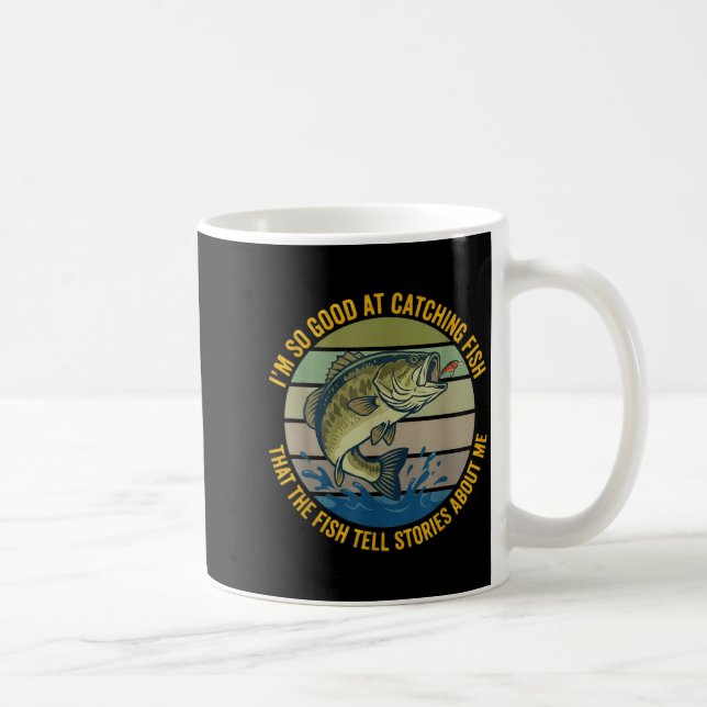 Funny B Fishing Quote Angler Snnerbait Lure Humor  Coffee Mug (Right)