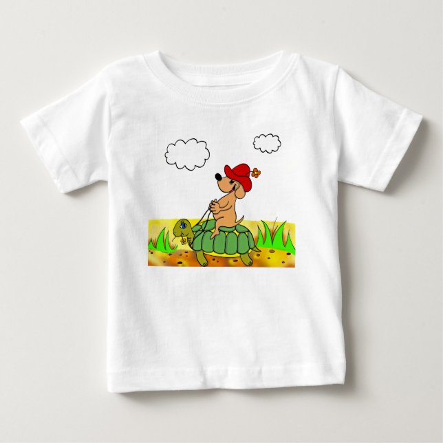 funny babies' t-shirt "dog" (Front)