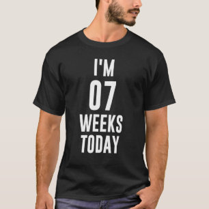 Funny Baby Announcement Quotes For Couple I'm 07 W T-Shirt