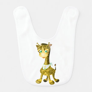 Funny Baby Bib Happy Cute Giraffe