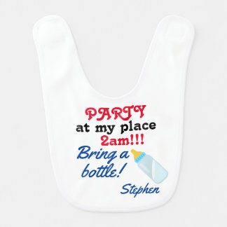 Funny, Baby bib, personalized Shower present/gift Baby Bib