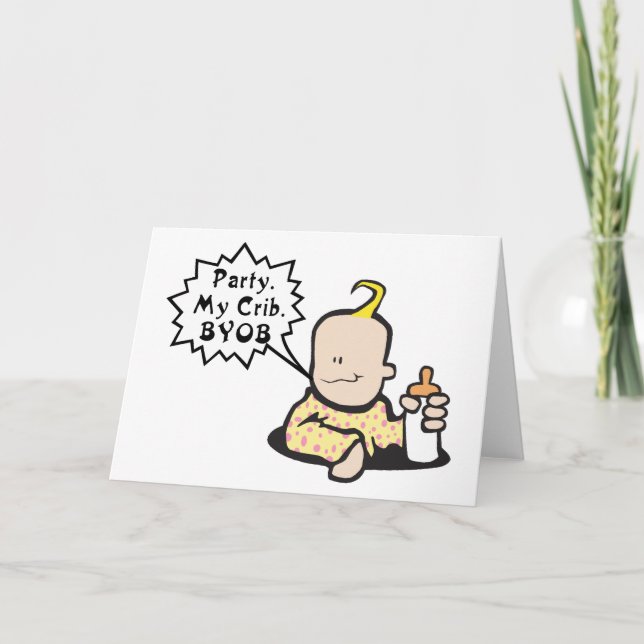 Funny Baby Birthday Card (Front)