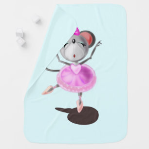 Funny Baby Blanket Ballerina Mouse Ballet Dancer
