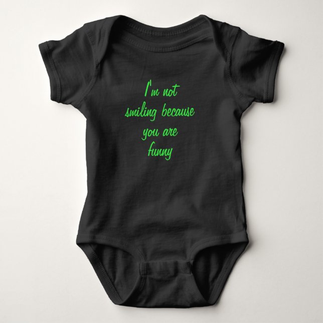 Funny Baby Bodysuit (Front)