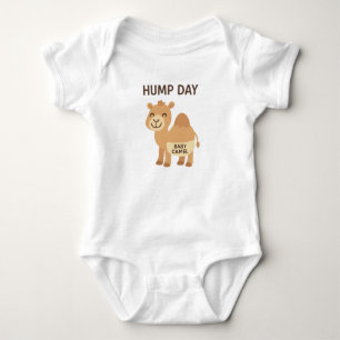 Funny Baby Bodysuit, Cute Cartoon Camel "Hump Day" Bodysuit