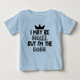 Funny baby boss word art boy baby T-Shirt