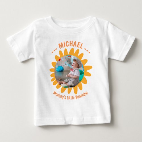 FUNNY BABY CLOTHES CUSTOM PHOTO  TEXT BABY T_Shirt