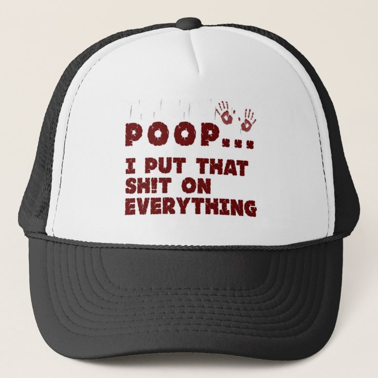 funny baby clothes sayings baby poop joke shirt trucker hat Zazzle
