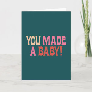 Funny Baby Congratulations New Parent Humor Cute Card