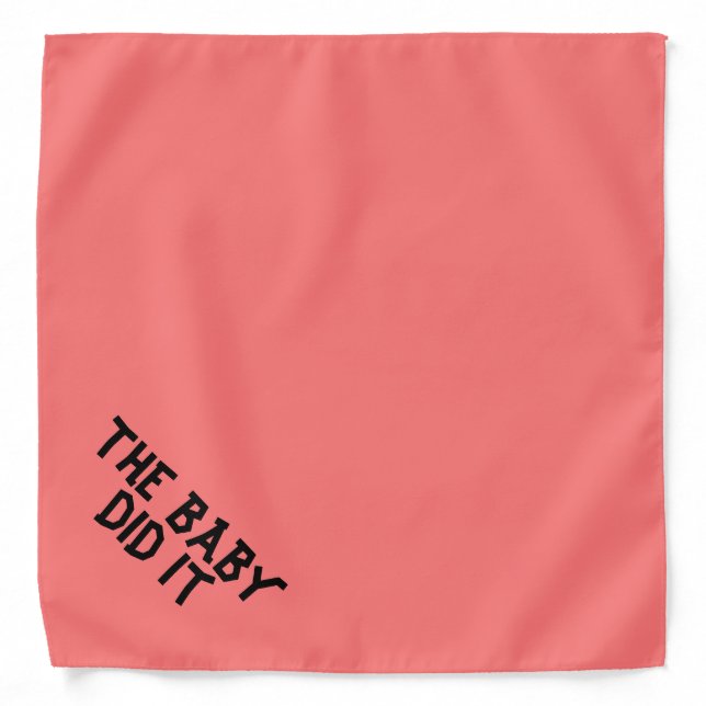 Funny Baby Did It Dog Bandana for Naughty Dogs (Front)
